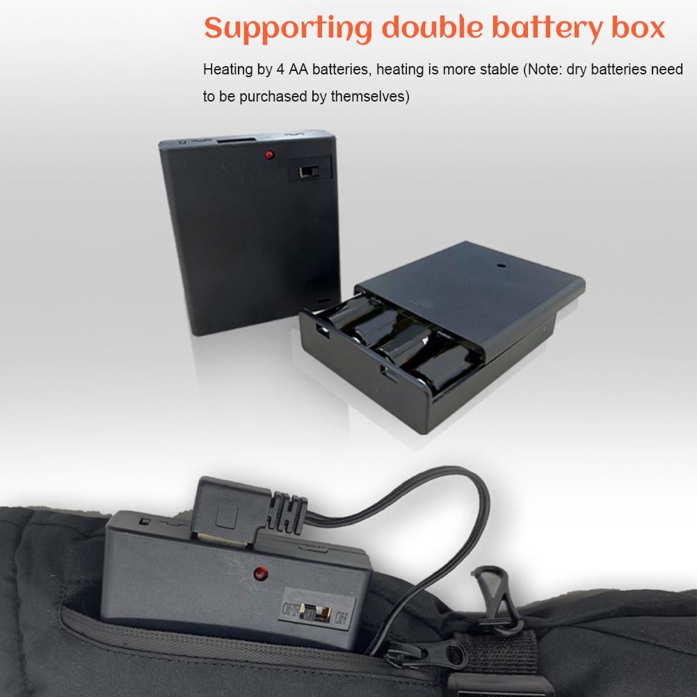 USB Heated Gloves Waterproof Touchscreen 3 Temperature Levels Gloves for Men Women Winter Indoor