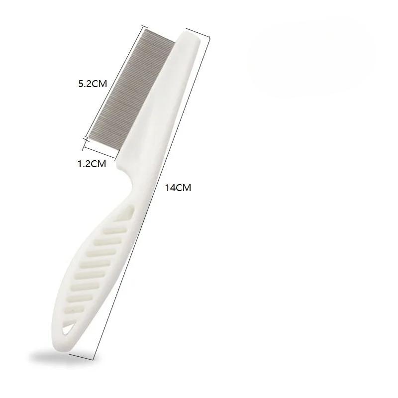 Расческа для вычесывания шерсти домашних животных, расческа из нержавеющей стали от блох для кошек, собак, домашних животных, расческа для вычесывания блох и шерсти для собак и кошек, щетка для удаления шерсти