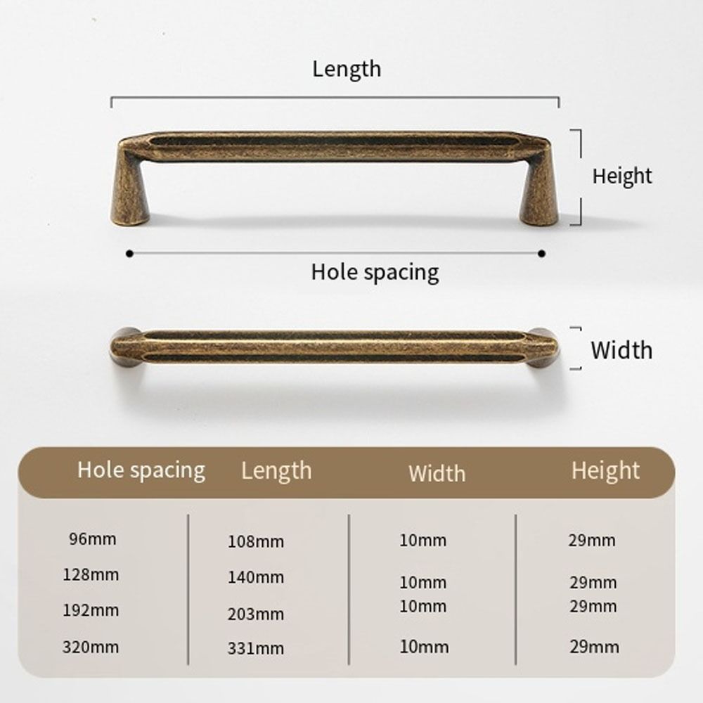 Прочные антикварные латунные ручки для шкафа, устойчивые к ржавчине, ручки для ящиков, шкаф