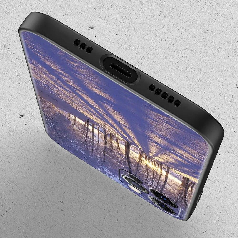 Чехол для телефона со снежным пейзажем для iPhone Samsung Galaxy Redmi Xiaomi Oppo OnePlus Note SA 7 8 9 10 11 12 13 14 20 21 22 23 53 54 Pro Max Ultra TPU Soft