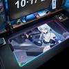 Shigure kira Коврик для мыши RGB Игровой коврик для мыши Большой светодиодный коврик Настольный коврик для ПК Светящийся коврик для мыши Большие коврики для клавиатуры Настольный коврик с подсветкой
