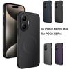 Тонкий чехол с текстурой под карбон для Xiaomi POCO X8 Pro Max X7 F8 Ultra F7 M8 M7 Pro 5G, магнитный, противоударный