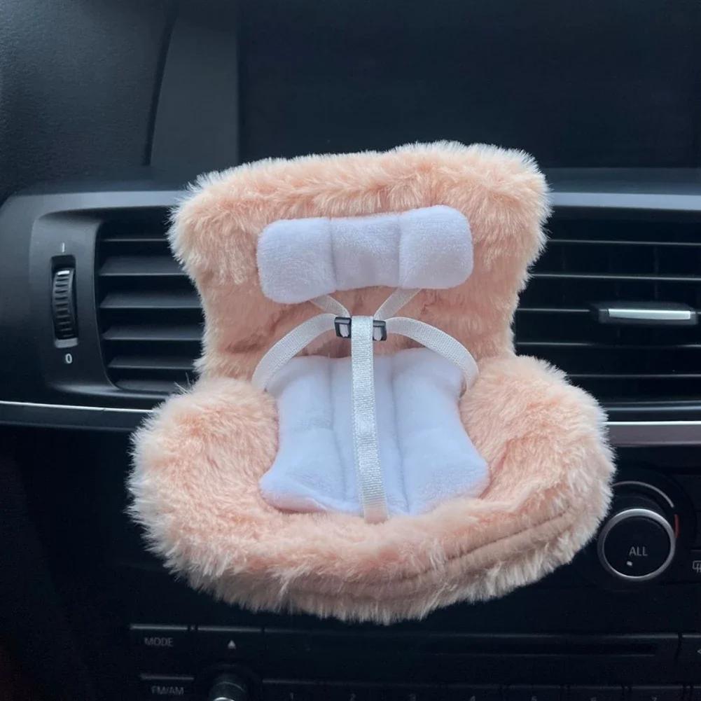 Для 15/17 см Labubu Плюшевое Автокресло Безопасное Сиденье с Украшением в Вентиляционное Отверстие Аксессуары для Куклы Освежитель в Вентиляционное Отверстие Автомобиля