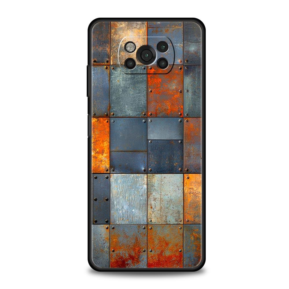 Винтажный индустриальный стиль Ржавый чехол для телефона для Xiaomi Poco F7 F6 F5 F4 F3 X6 X5 X4 X3 NFC F7 Ultra M4 C51 C55 GT Мягкая TPU крышка