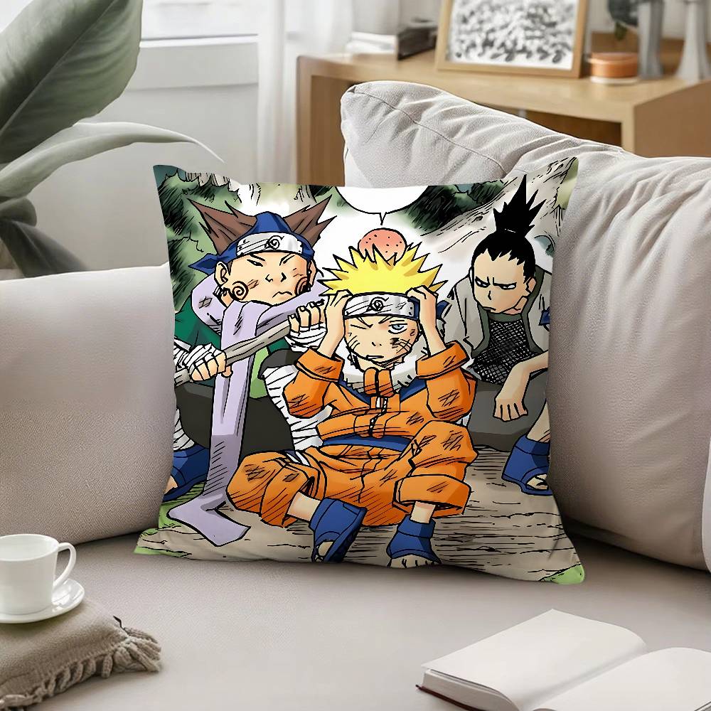 Choji Akimichi Pillow Case Sofa And Living Room Decorative Cushion Covers Dust-proof And Mite-proof Invisible Zipper
