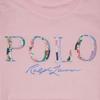 Детская футболка Polo Ralph Lauren с логотипом, круглым вырезом и коротким рукавом, топ, розовая 313965131-001