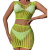 Комплект нижнего белья для женщин, кружевная сорочка Babydoll, сексуальная ночная рубашка, плюшевое платье, одежда для стриптиза, одежда из двух предметов, ночное белье