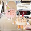 Cute Cartoon Plush Little Monster Tissue Box Holder For Car And Home