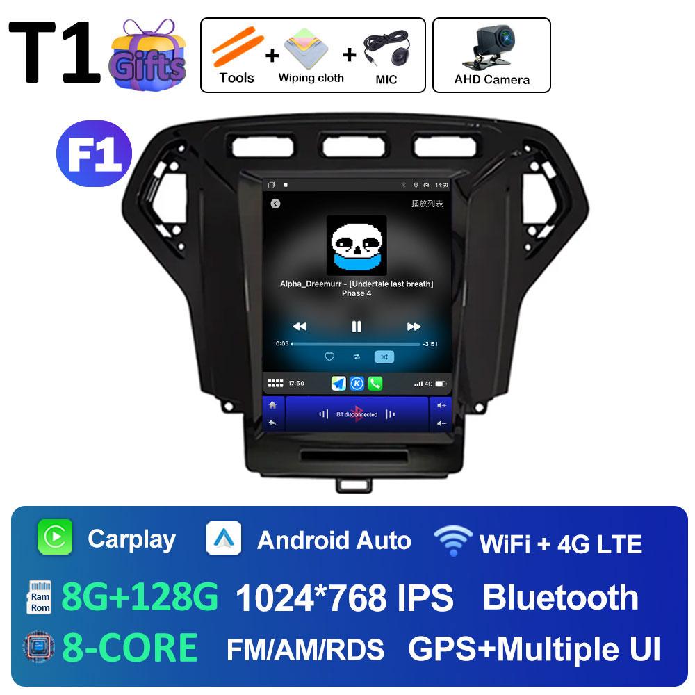 Автомобильный аудиоплеер Android Auto Wireless Carplay для Ford Mondeo 4 2006 2007 2008 2009 2010 Вентилятор охлаждения DSP Stereo Bluetooth WIFI