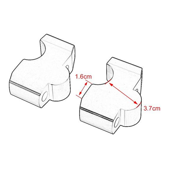 Motorcycle Black Metal Handlebar Riser and Stem Clamp Set