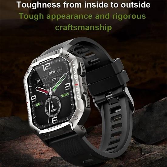 SACOSDING Apollo-03s Мужские умные часы с сенсорным экраном и Bluetooth-вызовом, 410 мАч, большой аккумулятор, пульсометр, Reloj, уличный браслет, водонепроницаемый