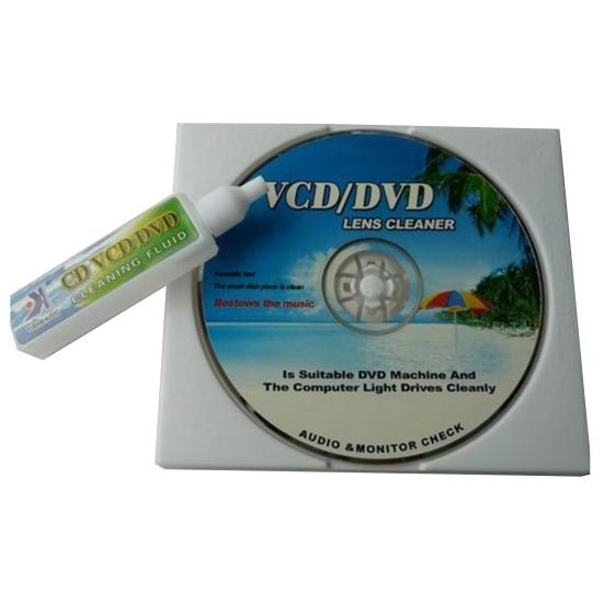 VCD DVD Player Lens Cleaner Dust Dirt Removal Cleaning Fluid Disc Restore Kit