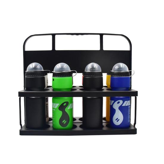 Складной держатель для бутылок с водой для спортсменов, складная стойка для стаканов с 8 отверстиями, переносной держатель для спортивной корзины для путешествий и активного отдыха