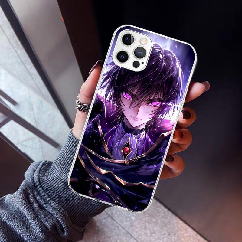 Чехол для телефона с аниме Code Geass Для iPhone 17 Air 11 13 Mini 14 15 Plus 16 12 Pro Max 16E SE 7 8 Узор Мягкая задняя крышка из ТПУ 17 Air