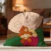 Hot FFamily Guyew Cushion Cover Soft Washable Pillow Case Multi-Scene for Couch Bed Travel Office Use