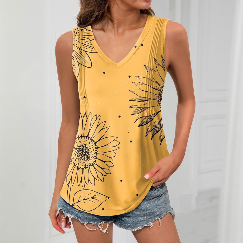 Women's Girl Tank Top Solid Color Casual Top Tank Tops For Women Loose Fit Sleeveless Tops Flowy