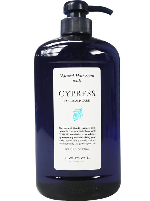Lebel Natural Hair Soap with CYPRESS Шампунь для чувствительной и сухой кожи головы и волос с кипарисом, 1000 мл