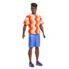 [Amazon.co.jp Exclusive] Barbie Ken Fashionista Orange Wave Shirt Dress Up DollHouse Barbie Doll Ages 3 and Up Orange HRH23