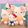 Очаровательная плюшевая игрушка Hello Kitty, милая кукла-кошка, мягкая, для объятий, чучело животного, подарок