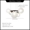Post Mordern Circles Chandelier Magic Beans Hanging Lamp Creative Vintage Glass Lamp Dining Room Lights