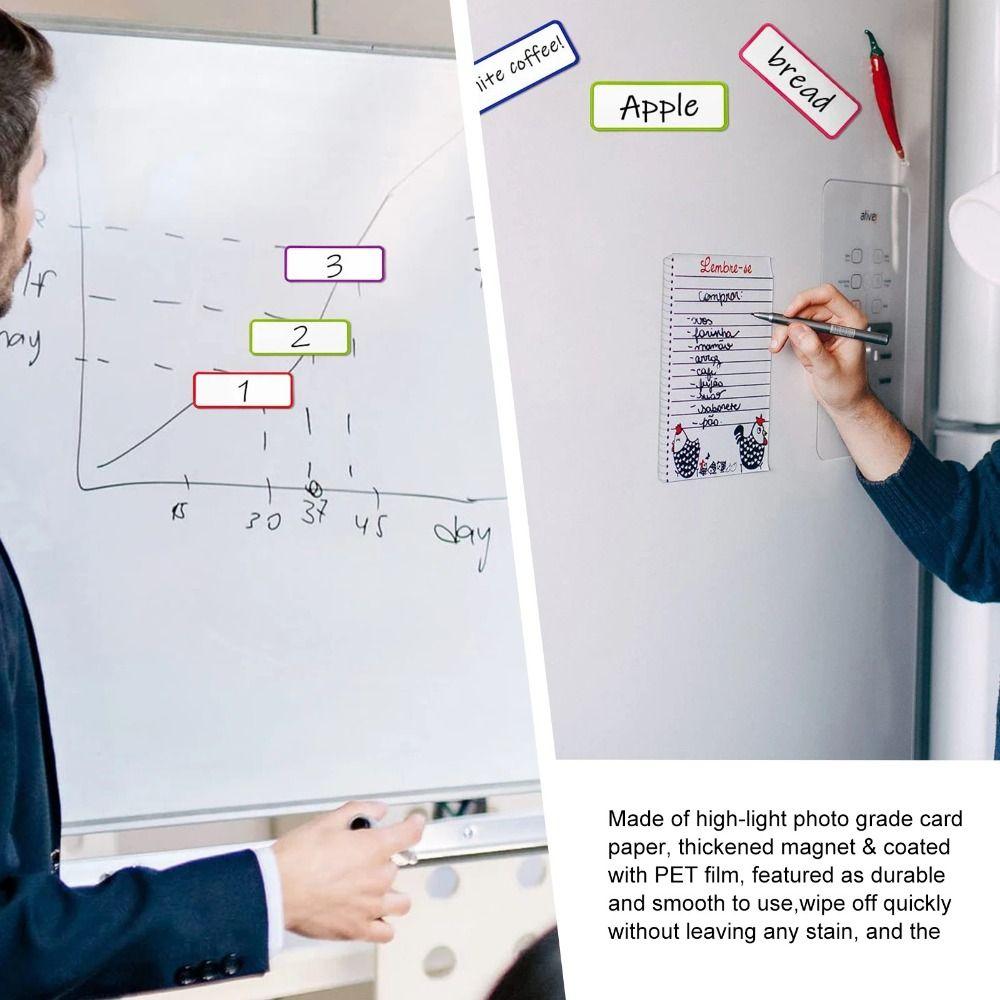 27 шт. магнитная доска для надписей на холодильнике, девять цветов, прочная, для школы