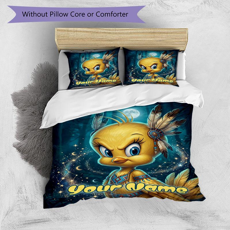 3PC Custom Name Dreamy Night Friend Bedding Set Printed Bedding Set Duvet Cover Closure Includes 1 Duvet Cover & 295 Pillowcases for Bedroom