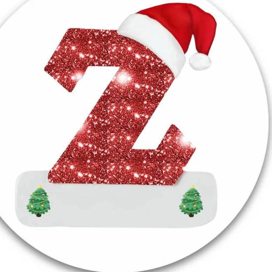 Рождественский кулон, креативное индивидуальное подвесное украшение с алфавитом для праздничного украшения рождественской елки