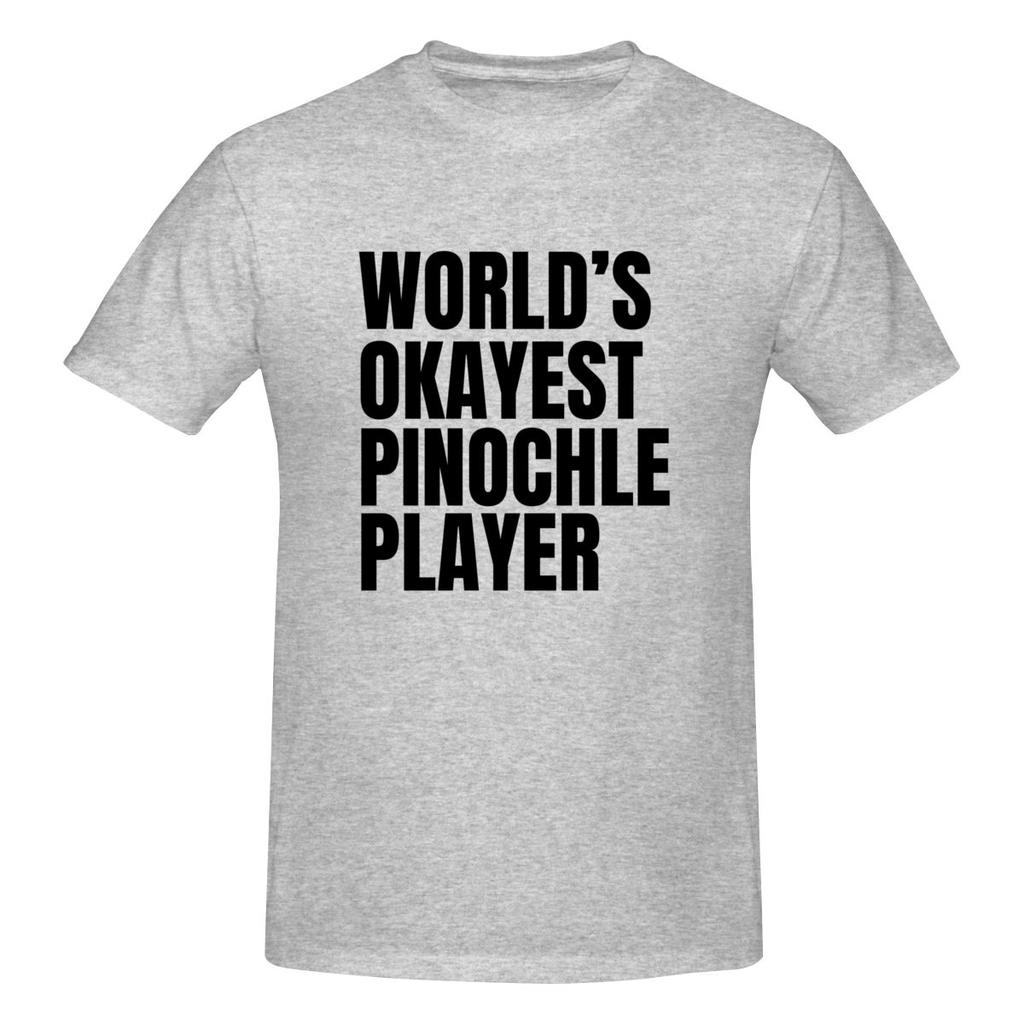 World S Okayest Pinochle Player Black Basic Tshirt Saltstyle Vibe Bright Colors Tees