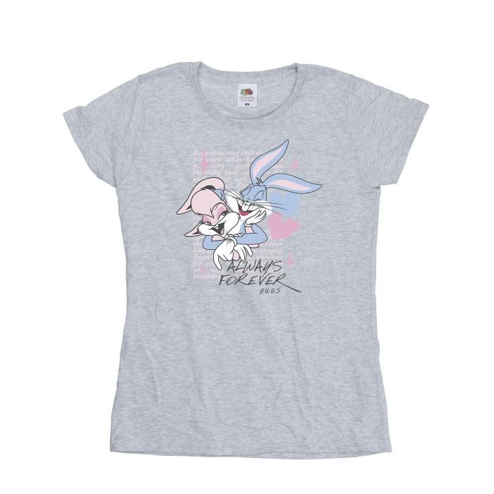 Looney Tunes Womens/Ladies Always Forever Bugs Bunny & Lola Bunny T-Shirt