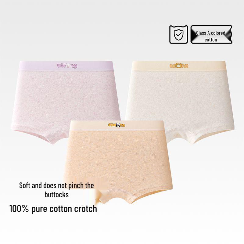 Девочковые антибактериальные хлопковые боксеры для подростков и детей