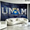UNAM Pumas Wall Tapestry Aesthetic Wall Hanging Printed Fabric Blanket Decorative Tapestries for Bedroom Living Room Home Decor