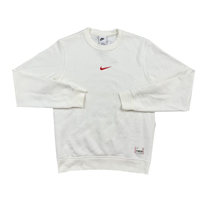 Nike Мужской свитшот с флисовой подкладкой, теплый, спортивный, повседневный, с длинным рукавом, белый IB5567-133