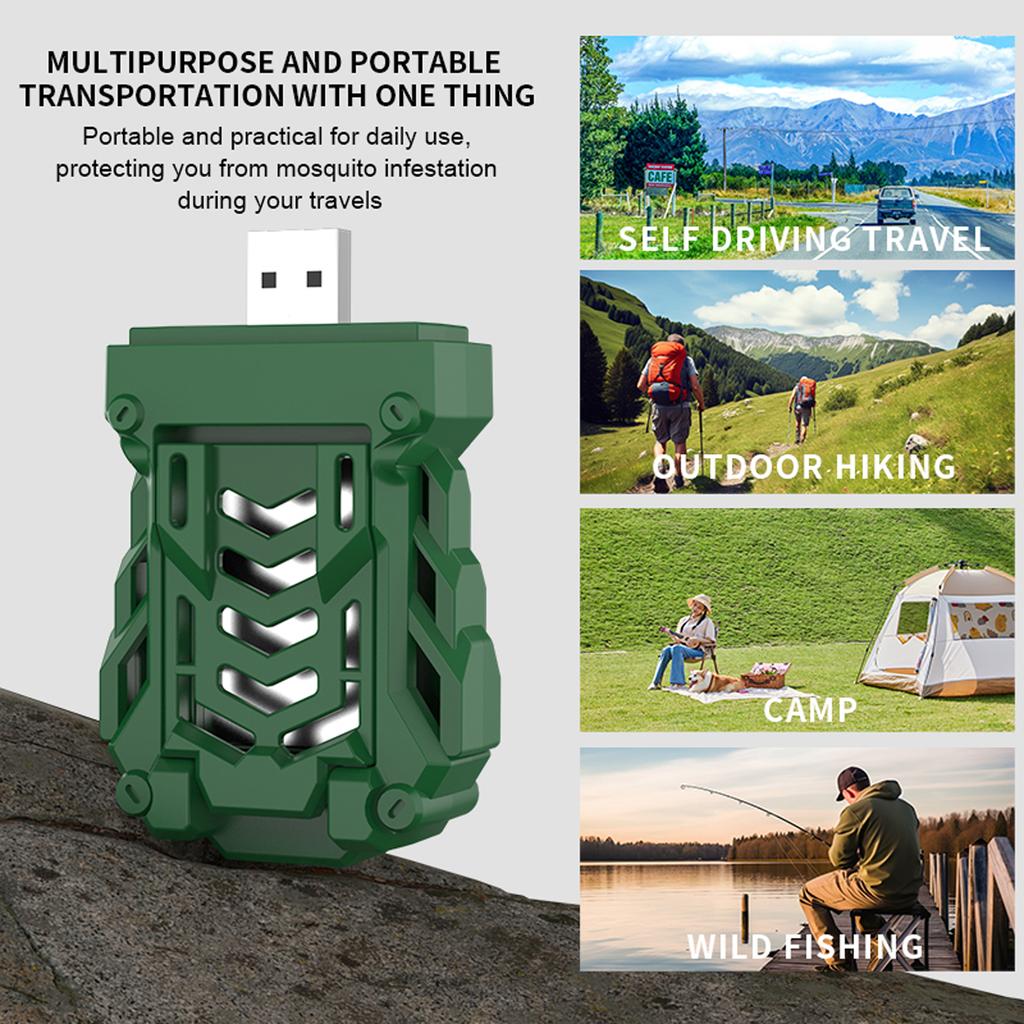 Портативный USB-репеллент от комаров, отпугиватель комаров с подогревом, электронный убийца комаров с 4 шт.