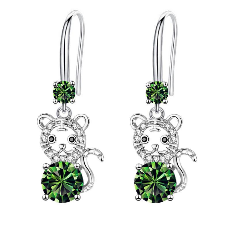 Серьги женские Senior Sense Zodiac Tiger Серьги длинные Senior Sense Temperament Ear Hooks