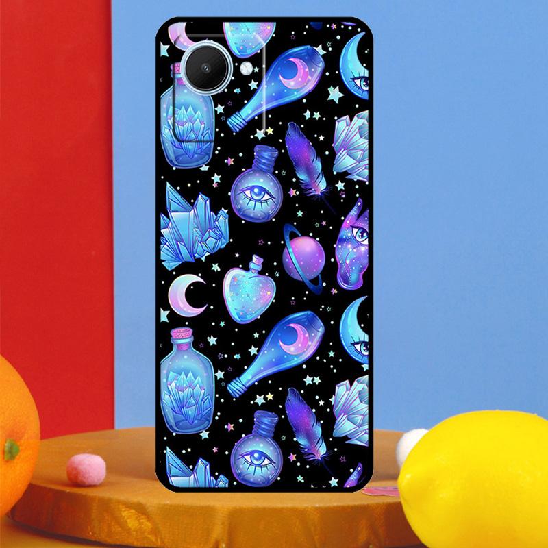 Occult Witchcraft Moon Gothic Witch For Realme C55 C53 C67 C51 C35 C33 C31 C30 C25s C21Y GT Neo 6 5 9 10 11 12 Pro Plus Case