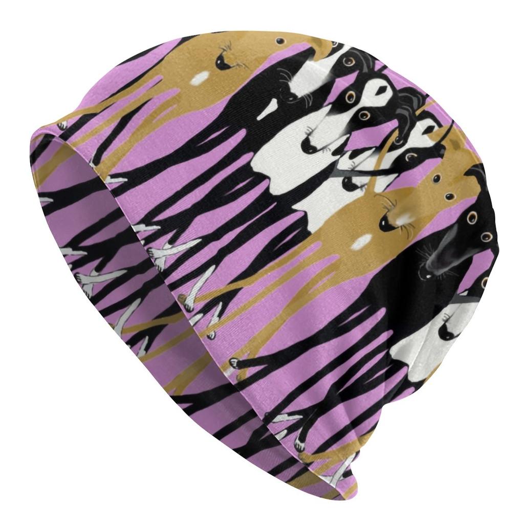 Greyhound On William Morris Marigolds Slouchy Beanie Hats Whippet Sihthound Dog Art Knitted Skullies Beanies Cap for Outdoor Ski