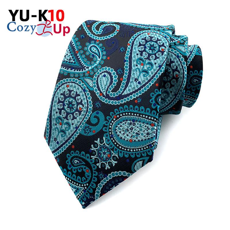 3.15" Fashion Striped PaisleyTies Men Necktie for Wedding