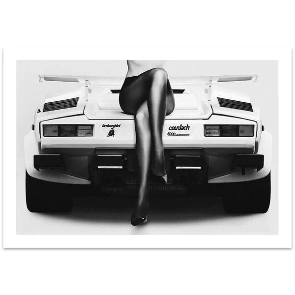 Сексуальные Женщины Постеры Плохая Девочка Черно-Белый Принт Холст Картины Настенное Искусство Для Современной Поп Комнаты Домашнее Украшение Картинки Фреска