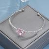 Браслет Love Heart Zircon, универсальные модные аксессуары для женщин, ювелирные изделия для вечеринок, подарки