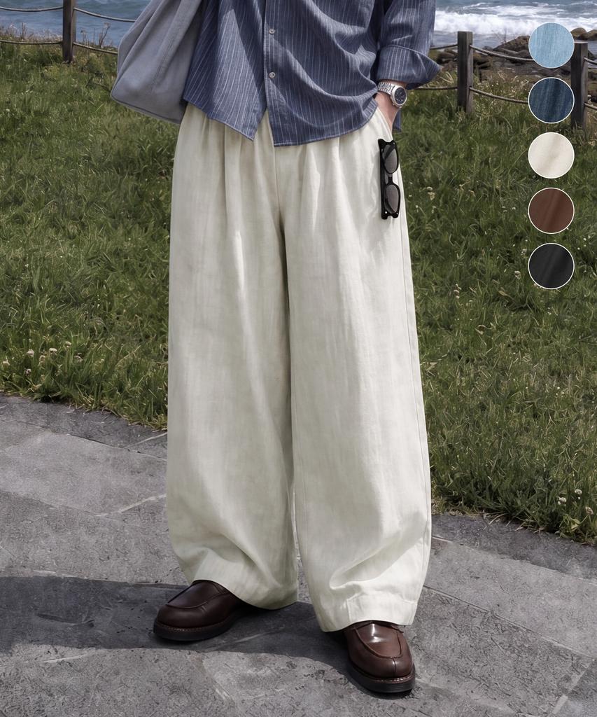 FILLUMINATE All Day Linen-Like Elastic Waist Pants - 5 Colors
