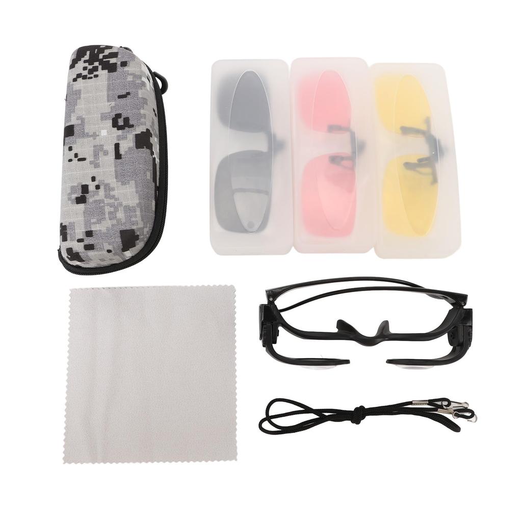 Fishing 8x CPL HD wide nose bridge ergonomic includes carrying binoculars, magnification, hands-free adjustable, triple-color filter, lens, 85°