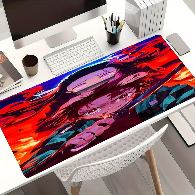 Demon Slayer Mouse Pad - Non-Slip Rubber Base, Smooth Surface for Work,Gaming,Office,And Home Use, Desk Mouse Pad
