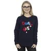 Disney Womens/Ladies Mickey Mouse Goal Striker Pose Sweatshirt