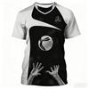 Волейбольная футболка 3D-печать с коротким рукавом быстросохнущая дышащая волейбольная спортивная форма футболка любители волейбола g