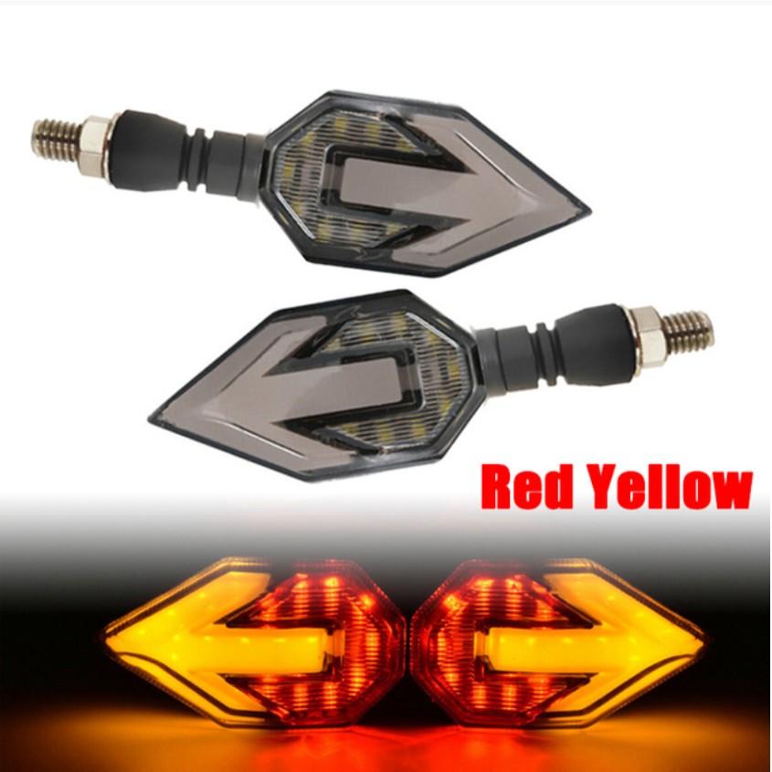 2023 2 шт мотоциклетные светодиодные указатели поворота последовательные желтые ударопрочные светодиодные индикаторы с низким энергопотреблением