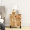 Nightstand 50x33x60 cm Solid Mango Wood & Engineered Wood