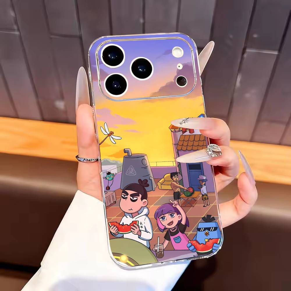 Scissor Seven Phone Case For iPhone17,16,15,14,13,12,11 Plus,Pro Max Soft Transparent Cover