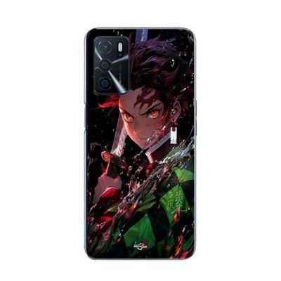 Coque - Maniacase - Oppo A16 - Demon Slayer - Tanjiro Kamado - Souple Noir