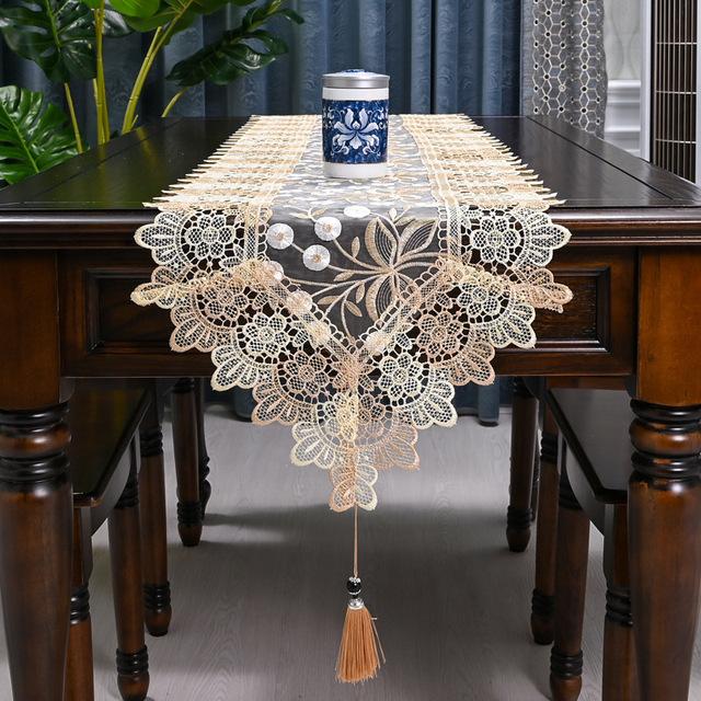Oval Table Runner Europe Table Flag Tv Cabinet Table Cloth Table Runners Art Long Nordic Tea Table Towel Lace Cover Cloth Simple