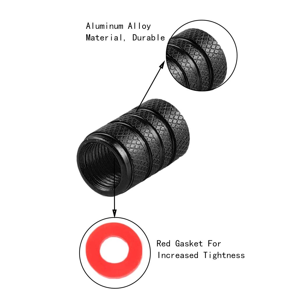 4 шт./лот колпачки для вентилей шин, алюминиевые автомобильные пылезащитные колпачки, колпачки для воздушных вентилей шин и колес